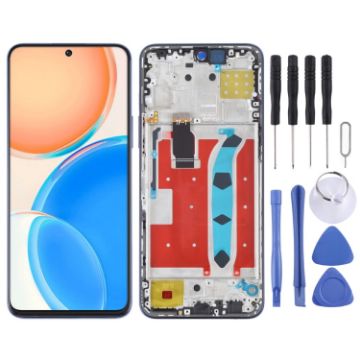 Original LCD Screen for Honor X8 with Frame (Blue) - 1