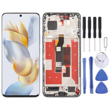 Original Blue For Honor 90 LCD Screen Digitizer Assembly with Frame - 1