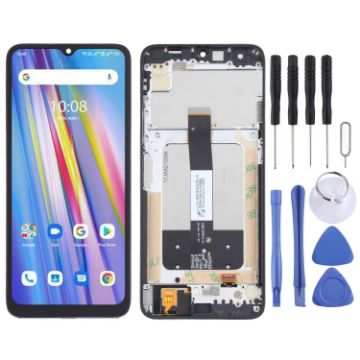 Umidigi A11 Black LCD Screen & Digitizer Assembly with Frame - 1