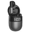 J28 TWS Bluetooth Earphones, LED Display, HIFI Sport (Black) - 1