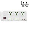 T17 3000W Smart Timing Socket with USB Fast Charging, 2m, US Plug - 2