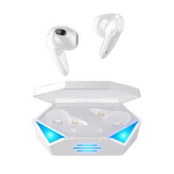 G20 TWS 5.2 True Stereo Touch Gaming Bluetooth Earphone (White) - 1