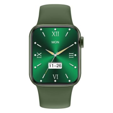 M SEVEN MAX 1.92" Smart Watch with Silicone Band (Green) - 1