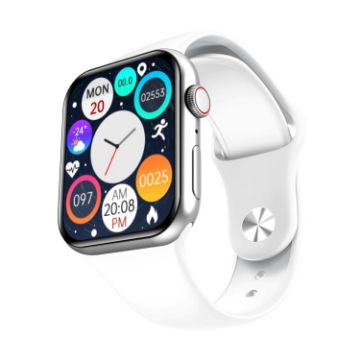 LY008 Max 1.9" Silicone Watchband Color Screen Smart Watch - White - 1