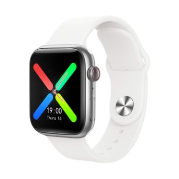 T500 Plus 1.44" Smartwatch, Heart Rate & Blood Pressure Monitor (White) - 1