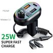 C29 Car Bluetooth 5.0 FM Transmitter MP3 Player with Fast Charge - 3