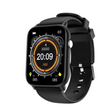 1.8" Q28 Smart Watch, Heart Rate & Blood Pressure Monitor (Black) - 1