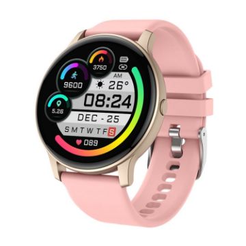 S32 Smart Watch, 1.3" Color Screen, Pink, Heart/Blood Pressure Monitor - 1