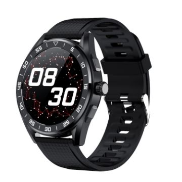 PG339 Smart Watch 1.39" Screen, Heart Rate/Blood Pressure Monitor (Black) - 1
