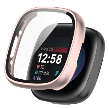 Fitbit Versa 4 PC+ Film Protective Case - Rose Gold - 1