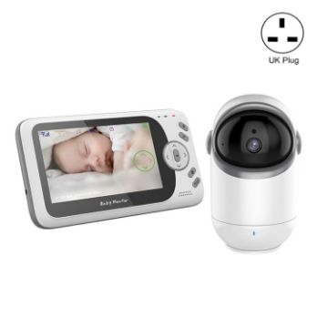 VB801 4.3" Baby Monitor with Night Vision, Audio, Temp Detection, UK Plug - 1