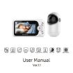 VB801 4.3" Baby Monitor with Night Vision, Audio, Temp Detection, UK Plug - 5