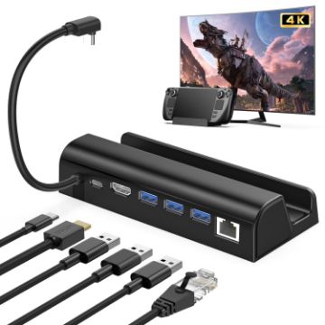 Steam Deck Dock: HDMI, Gigabit Network Port, Charging Station - 1