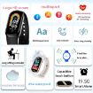 M8 Smart Watch 1.14" IP68 Waterproof, Heart/Blood Monitoring (Black) - 6