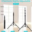 JMARY MT45 Cell Phone Clip Camera Mount & Selfie Stick Tripod - 5