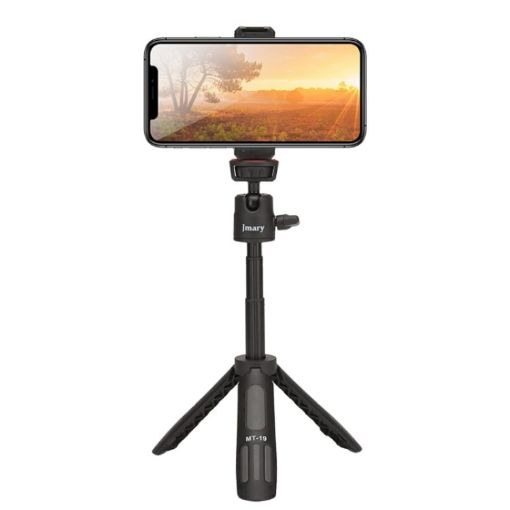 JMARY MT19 Portable Mini Selfie Stick Phone Holder Tripod Stand - 1