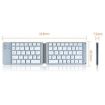 BT18 Grey Magnetic Folding Bluetooth Keyboard for Devices - 3