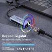 Wavlink Gigabit Ethernet Adapter USB-C to 2.5G RJ45 LAN Converter - 3