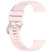 Garmin Venu 3S Pink Silicone Watch Band with Silver Buckle - 4