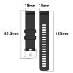 Garmin Venu 3S Green Silicone Watch Band with Silver Buckle - 6