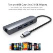 WAVLINK UH3031G/C Type-C Adapter: 3 USB 3.0, USB-C, RJ45, Power Port - 5