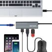 WAVLINK UH3031G/C Type-C Adapter: 3 USB 3.0, USB-C, RJ45, Power Port - 6