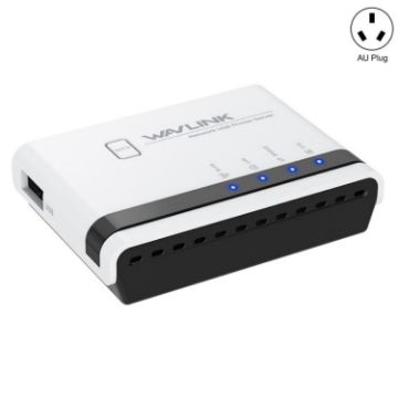 WAVLINK NU516U1 USB2 Wireless Printer Server w/ LAN & WiFi - 1