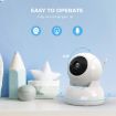 5" Wireless Infrared Night Vision Baby Monitor with Intercom (UK Plug) - 3