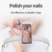 Foldable M12X LED Half Moon Nail Lamp, Touch Control, 56cm (EU Plug) - 4