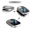 Fitbit Versa 3/Sense Silver Frosted PC + Tempered Glass Watch Case - 5