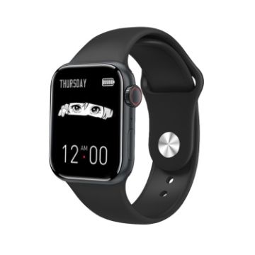 D SEVEN Smart Watch 1.9" Bluetooth Dial, Sleep Monitor (Black) - 1