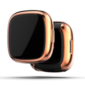 Fitbit Versa 4 Rose Gold TPU Electroplating Protective Case - 1