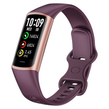 C68L Wine Red IP67 Waterproof Fitness Tracker Smart Bracelet - 1