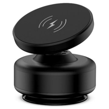 X9C Wireless Charging Magnetic Car Phone Holder (Black) - 1
