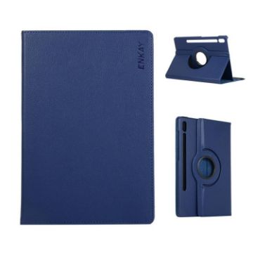 Samsung Galaxy Tab S10+/S9 FE+/S9+ ENKAY 360 Leather Case Blue - 1