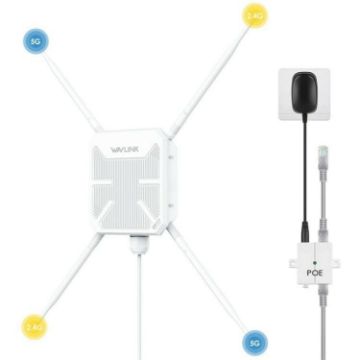 WAVLINK WN588HA2 AC1200 Dual Band WiFi Extender UK Plug - 1