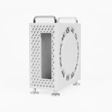 White Protective Case for MAC MINI M4/M4 Pro Computer - 1