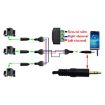 JUNSUNMAY 30cm 3.5mm Male to 3 Pin Stereo Audio Terminal Cable - 5