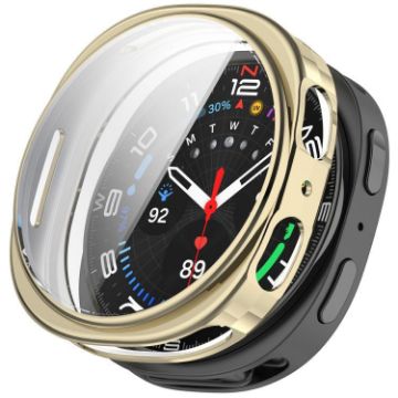 Samsung Galaxy Watch 8 40mm Light Gold Electroplated TPU Case - 1