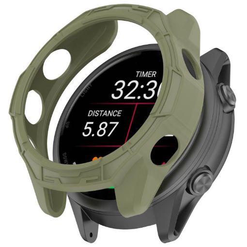 Garmin Forerunner 970 Green TPU Watch Protective Case Half Coverage - 1