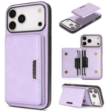 iPhone 17 Pro Kalebol MagSafe Magnetic Leather Case (Purple) - 1