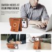 iPhone 17 Pro Max Kalebol MagSafe Leather Card Holder Case (Brown) - 3