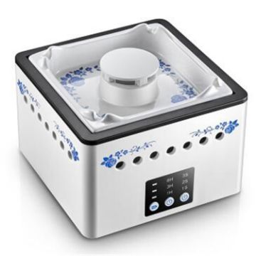 Ashtray Air Purifier for Indoor Smoke Removal - Blue and White - 1