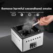 Ashtray Air Purifier for Indoor Smoke Removal - Blue and White - 2
