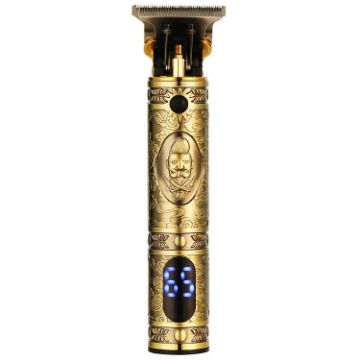 VGR V-228 5W USB Hair Clipper, LED Display, Retro Bronze Engraved - 1
