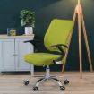 Leaf Yellow Universal Stretch Chair Cover, Includes Back & Cushion Cover - 2