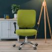 Army Green Universal Stretch Office Chair Back & Cushion Cover - 5