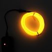 Flexible LED EL Wire Neon Lamp USB 3M Energy Saving (Yellow Light) - 1