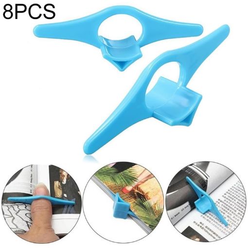 8 PCS Multifunction Thumb Ring Bookmark Book Holder Marker - 1