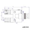 5pcs BNC Male Plug to Banana Jack Female RF Adapter (Black) - 3